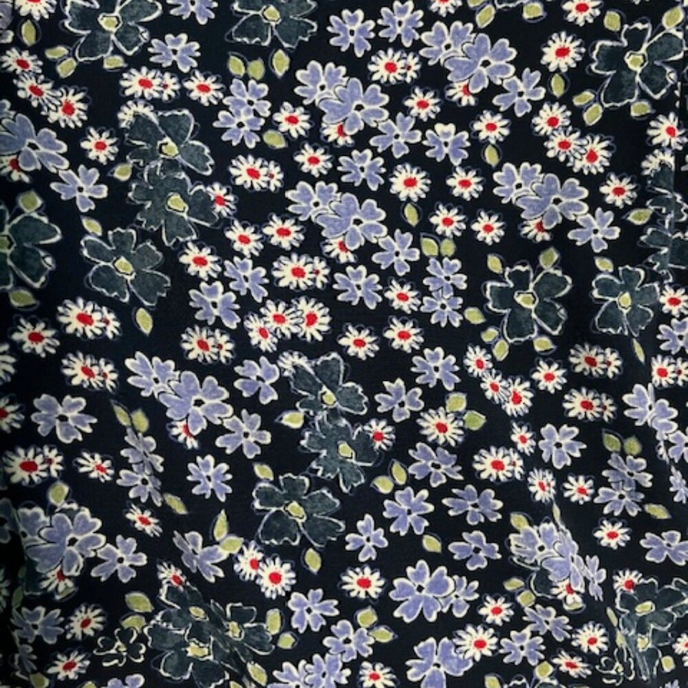 Christopher & Banks Blue Flowered Skirt - Picture 4 of 5